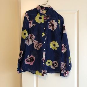 J.Crew The Perfect Shirt Womens Floral Button Down